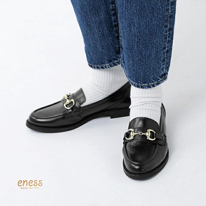 eness（エネス） レザー ビットローファー st-1144 春夏 レディース