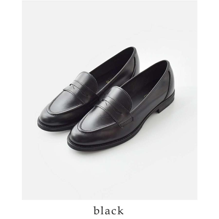 eness エネス カウレザー コイン ローファー st-1201 レディース