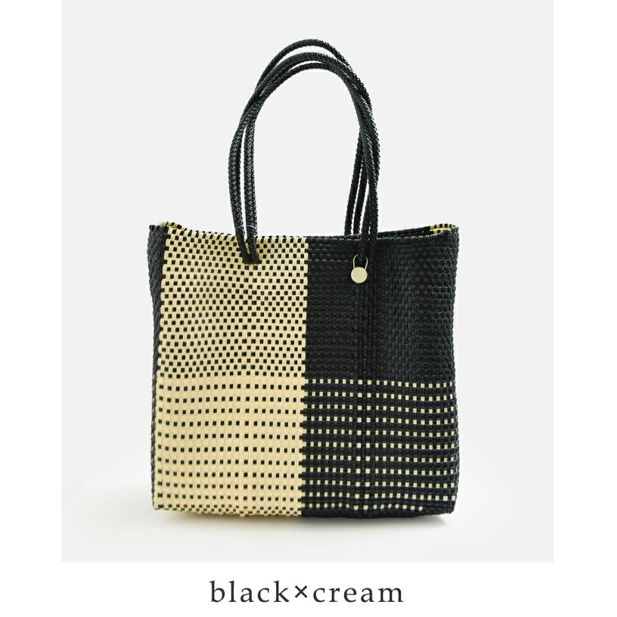 Letraレトラ☆メルカドバック／ Gold✖️Black✖️White チャーム付 Letra（レトラ） メルカドバッグ ロングハンドル Mサイズ TABLERO