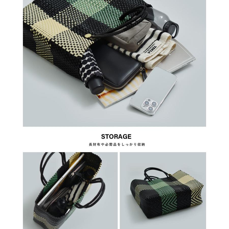 Letra（レトラ） メルカドバッグ Sサイズ TABLERO 3COLORS CHECK ARENA