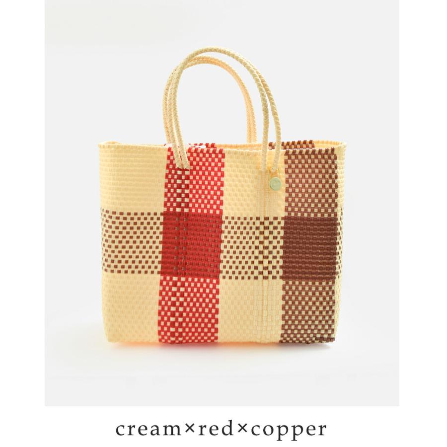 Letra（レトラ） メルカドバッグ Sサイズ TABLERO 3COLORS CHECK ARENA