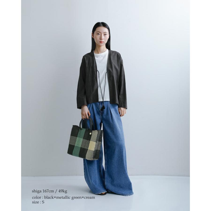 Letra（レトラ） メルカドバッグ Sサイズ TABLERO 3COLORS CHECK ARENA