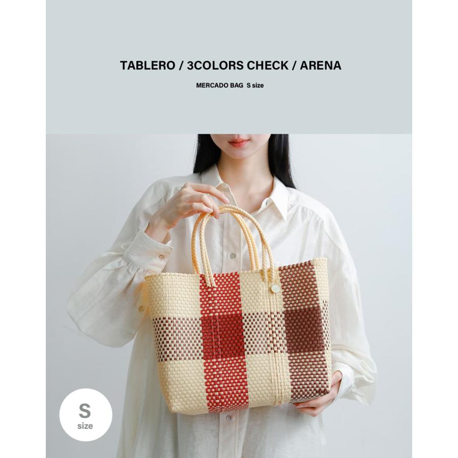 Letra（レトラ） メルカドバッグ Sサイズ TABLERO 3COLORS CHECK ARENA