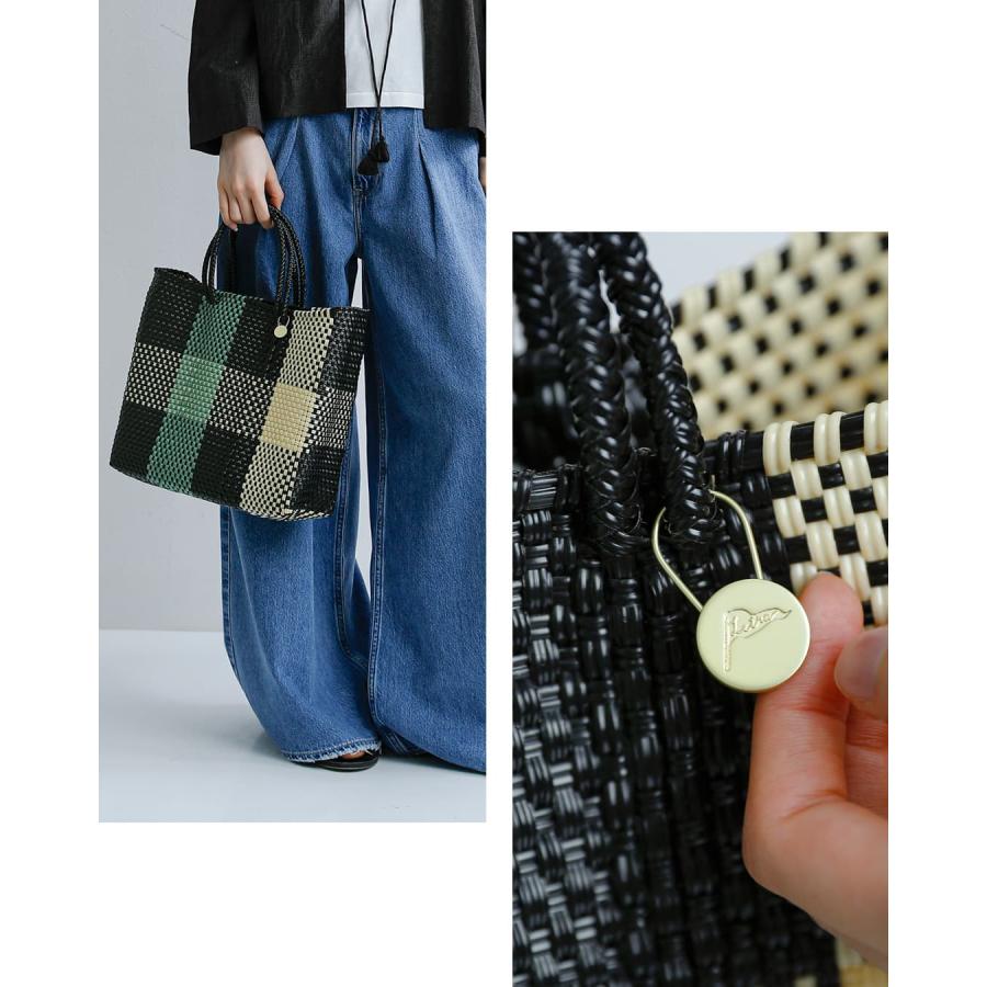 Letra（レトラ） メルカドバッグ Sサイズ TABLERO 3COLORS CHECK ARENA