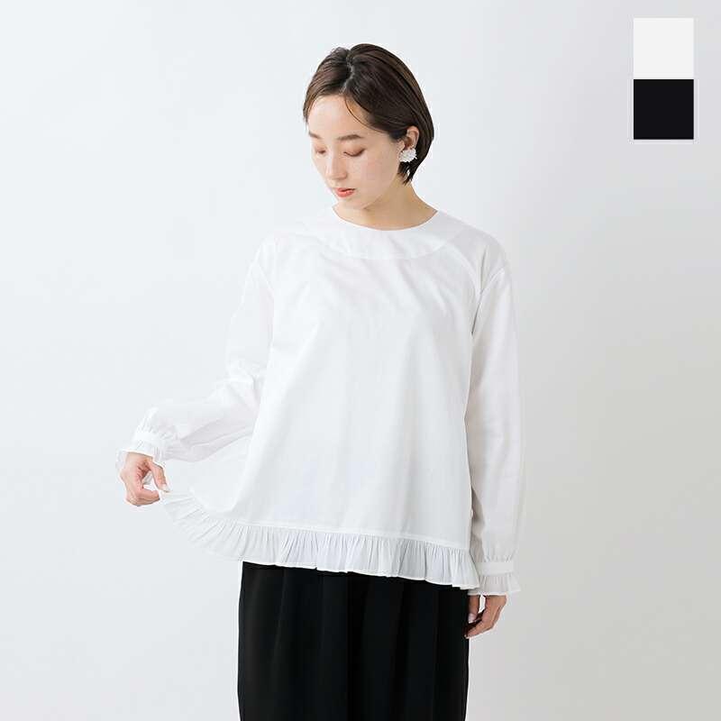 ツムグ トップス tumugu コットンサテン プルオーバー tb19436a クーポン対象 tumugu（ツムグ） コットンサテン プルオーバー tb19436a レディース