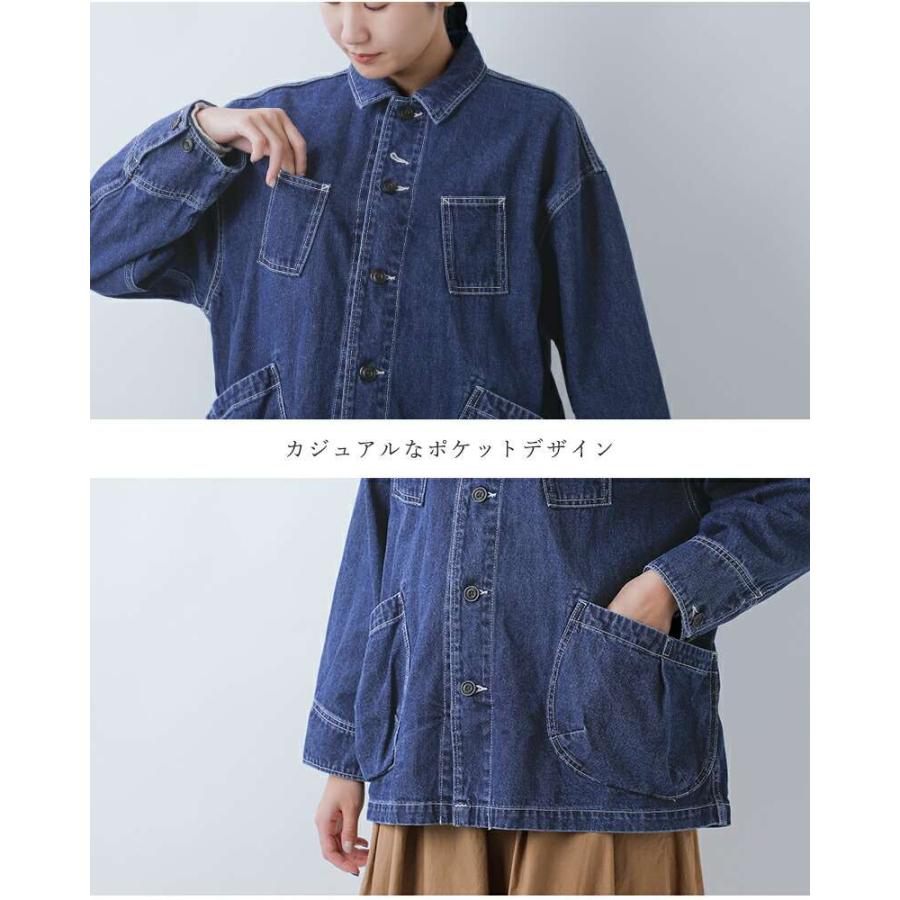 tumugu（ツムグ） ヘリンボーン デニム カバーオール tb25330