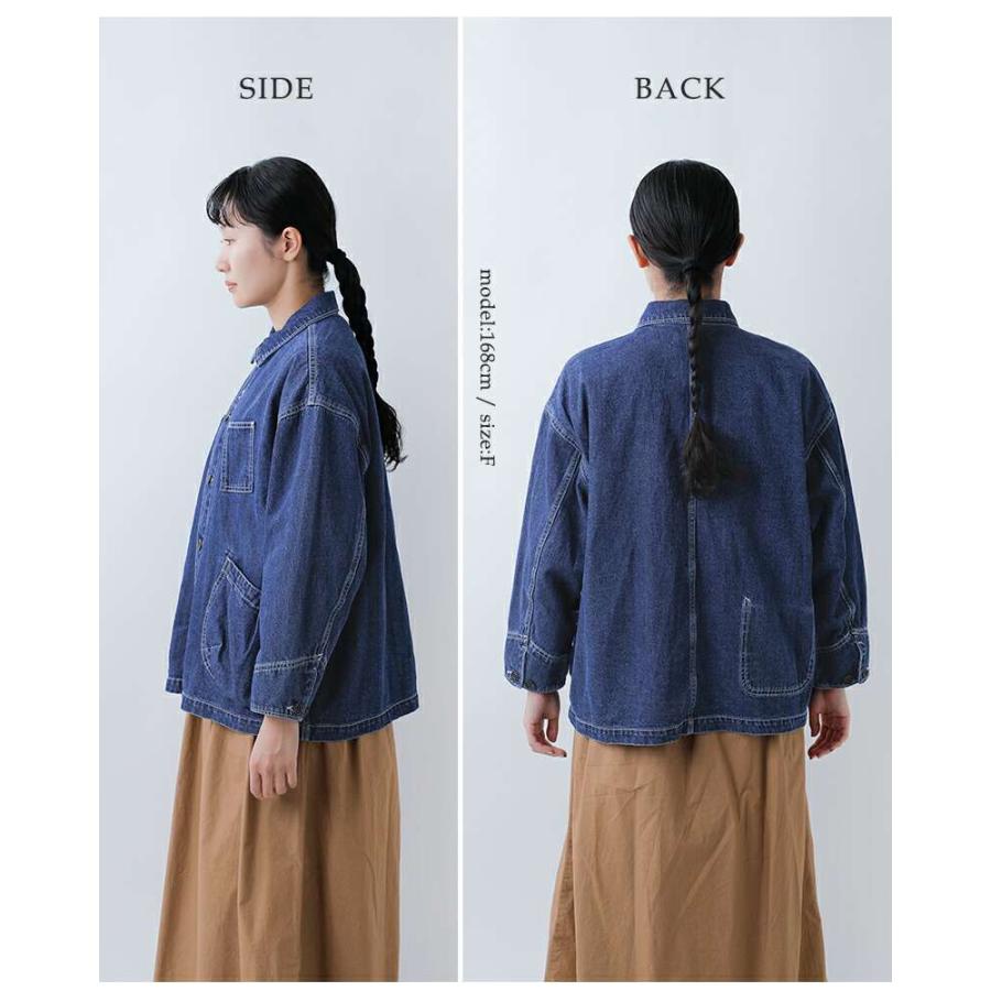 tumugu（ツムグ） ヘリンボーン デニム カバーオール tb25330