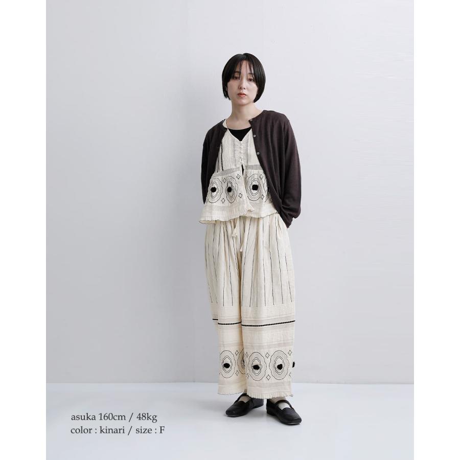 tumugu（ツムグ） キャンブリック コットンメッシュ パンツ tb26119