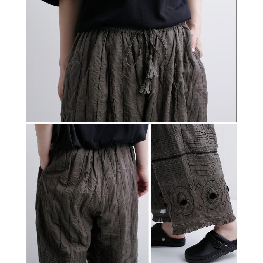 tumugu（ツムグ） キャンブリック コットンメッシュ パンツ tb26119