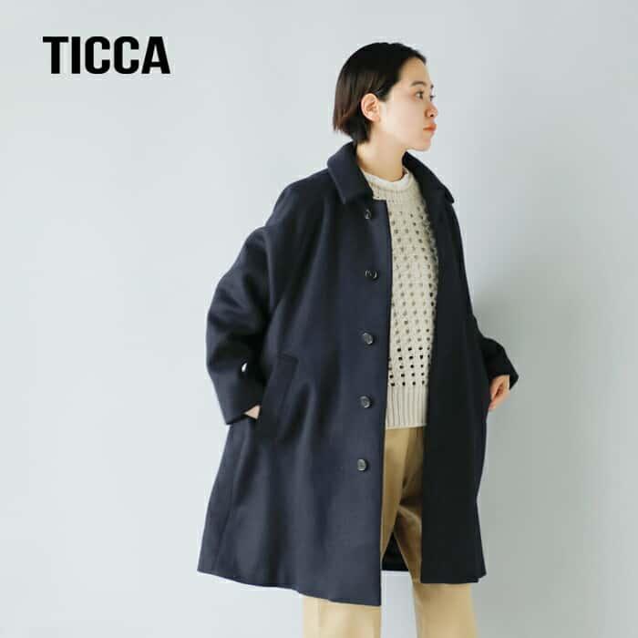 TICCA ティッカ ウール ステンカラーコート tbca-214｜aranciato｜02