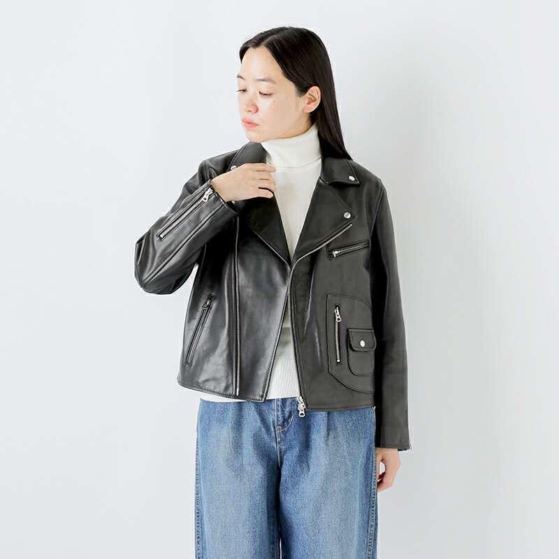 TICCA ティッカ ラムレザー ダブル ライダース ジャケット tbea