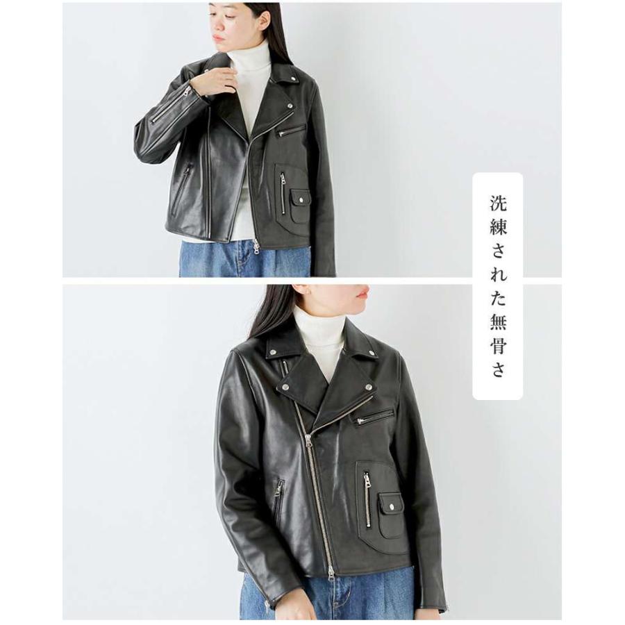 TICCA（ティッカ） ラムレザー ダブル ライダース ジャケット tbea-021
