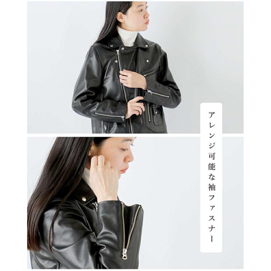 TICCA（ティッカ） ラムレザー ダブル ライダース ジャケット tbea-021