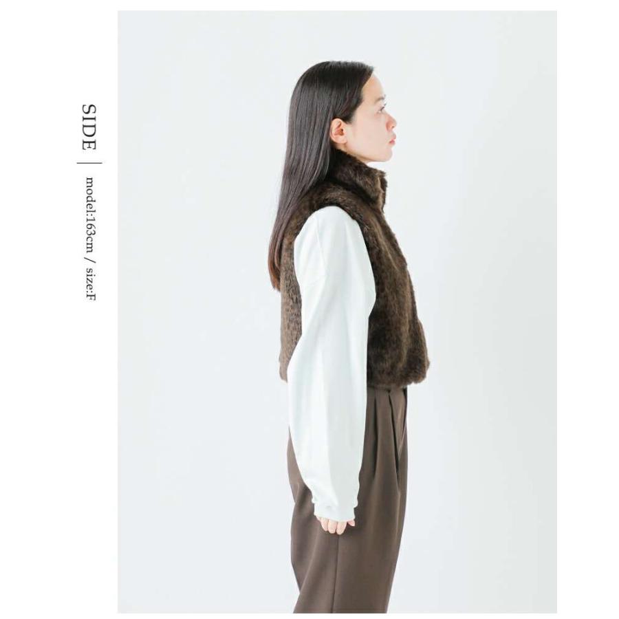 TICCA ティッカ ミンク レオパード ファー ベスト tbea-061-071