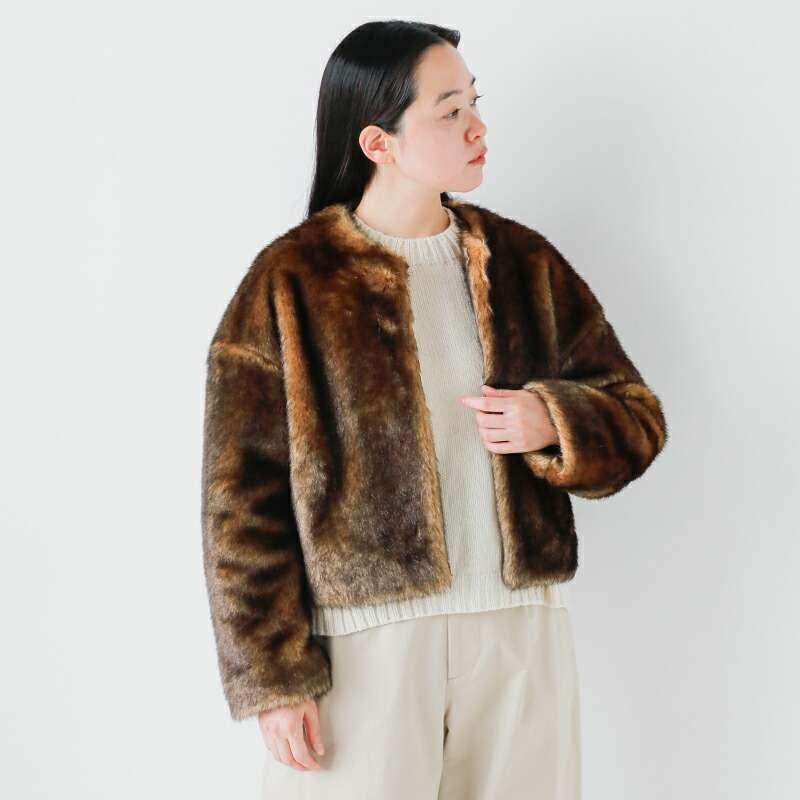 未使用　タグ付き✨ティッカ ウールファーショートコート ブルゾン カーキー TICCA / ティッカ ウールファーショートコート（その他ブルゾン