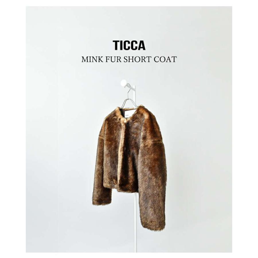 未使用　タグ付き✨ティッカ ウールファーショートコート ブルゾン カーキー トッカ TOCCA SEVENTEEN SHORT コート アウター ショート ファー