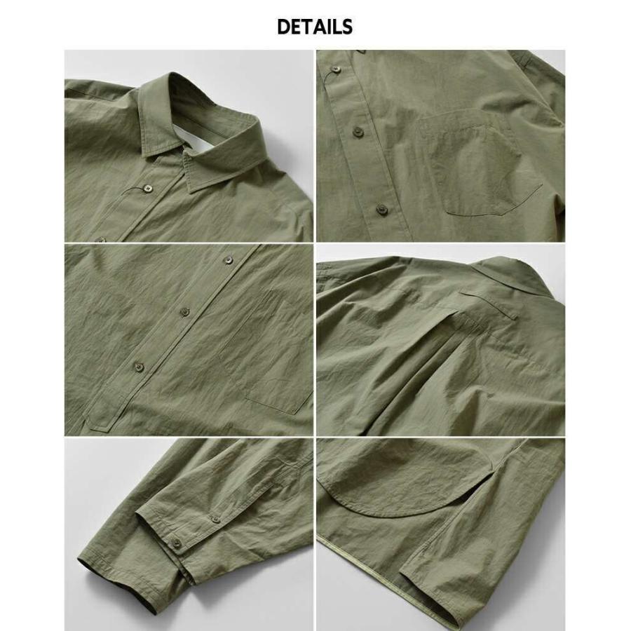 TICCA ハーブスクエアビッグシャツブルゾンUNI/TBEA-113 TICCA ティッカ コットン ハーブ スクエア ビッグ シャツ