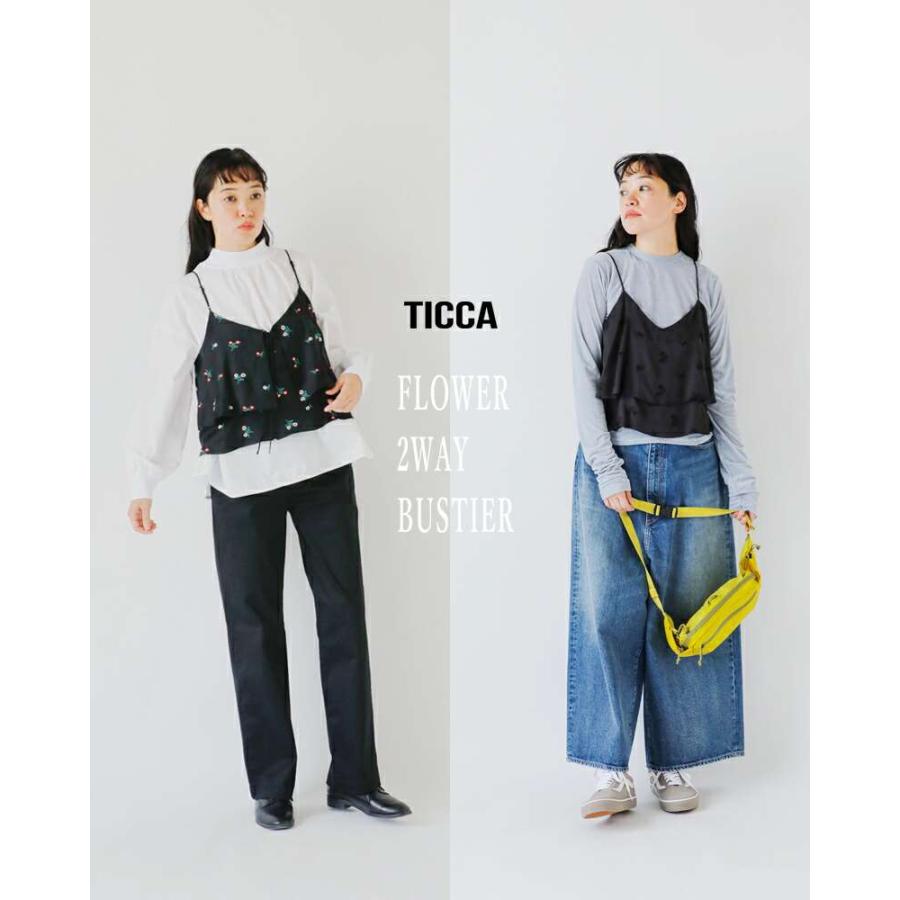 TICCA ティッカ フラワー 2way ビスチェ tbea-141 レディース