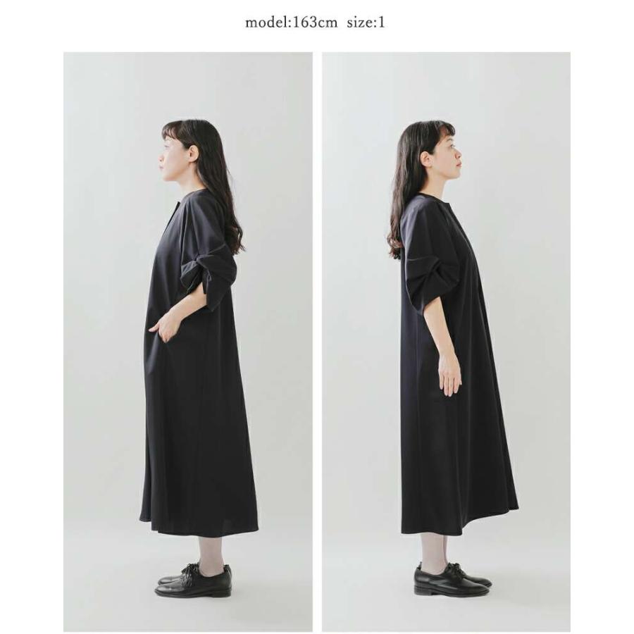 美品TICCA ツイストスリーブワンピース TICCA (ティッカ) ツイストスリーブワンピース