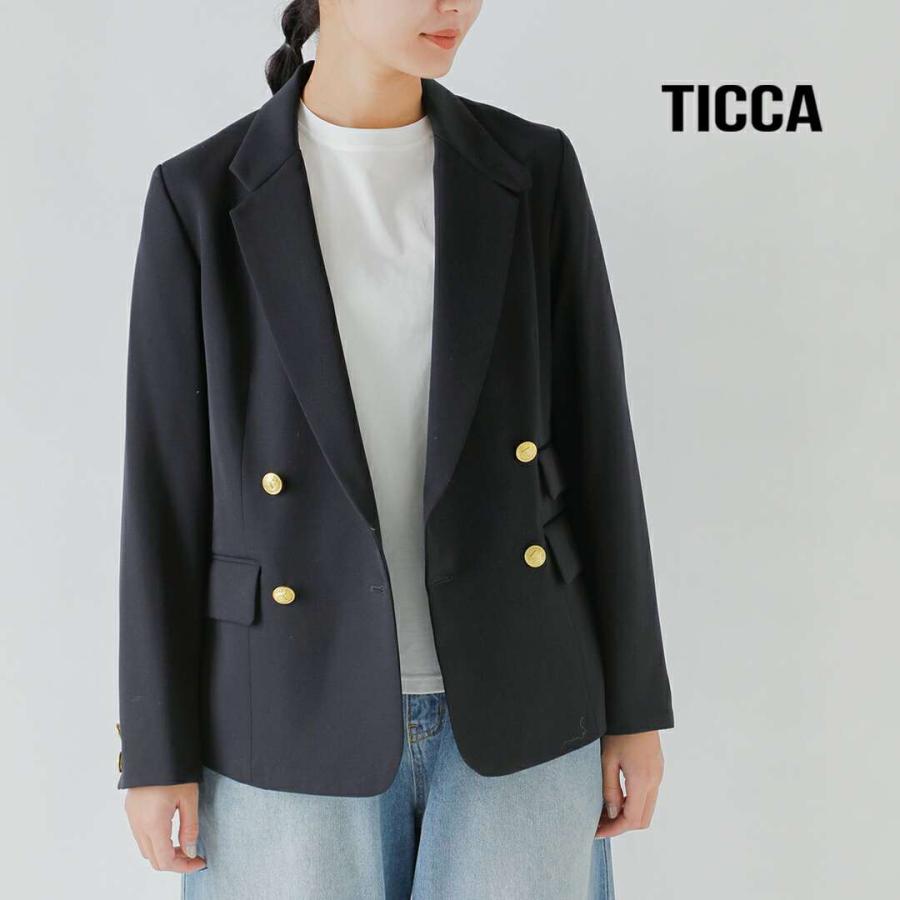 TICCA（ティッカ） ウールサージ ダブル ジャケット tbea-221 2025aw