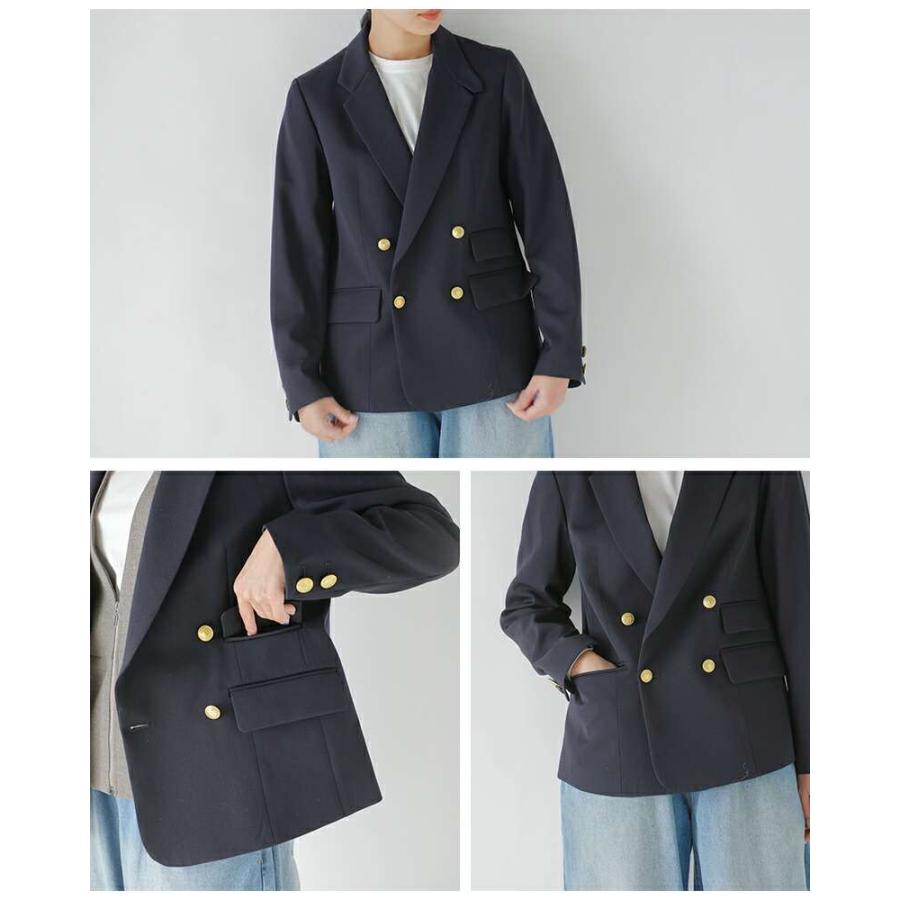 TICCA（ティッカ） ウールサージ ダブル ジャケット tbea-221