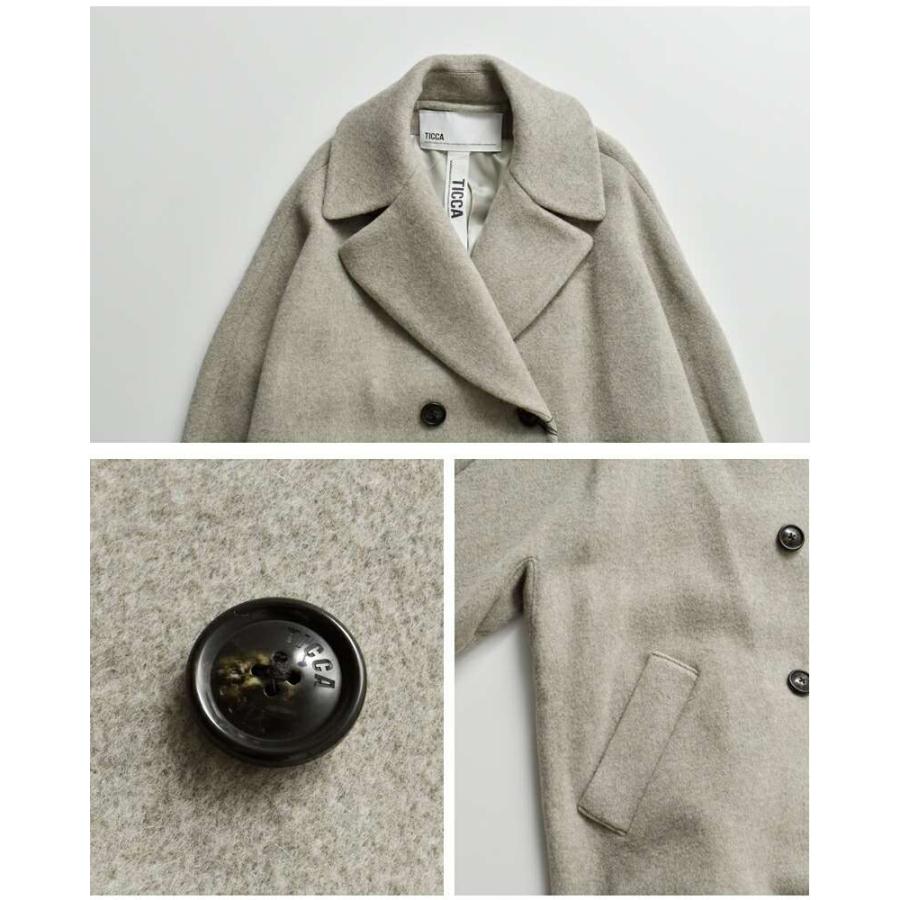 TICCA ティッカ ウール ダブル テント コート tbea-241 2025aw