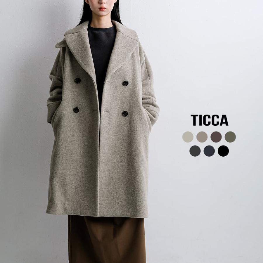 TICCA（ティッカ） ウール ダブル テント コート tbfa-201 秋冬 2026aw