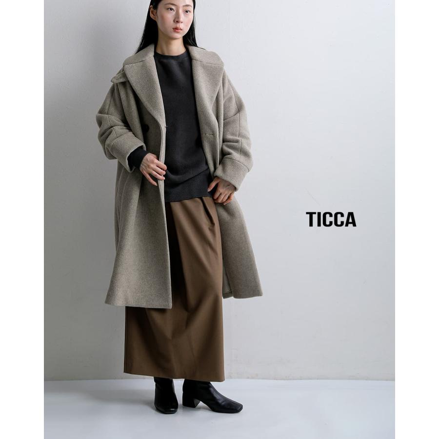 TICCA（ティッカ） ウール ダブル テント コート tbfa-201 秋冬 2026aw