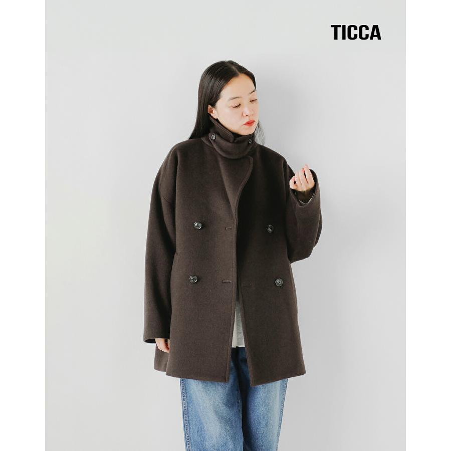 TICCA（ティッカ） ウール ピーコート tbfa-202 レディース 秋冬