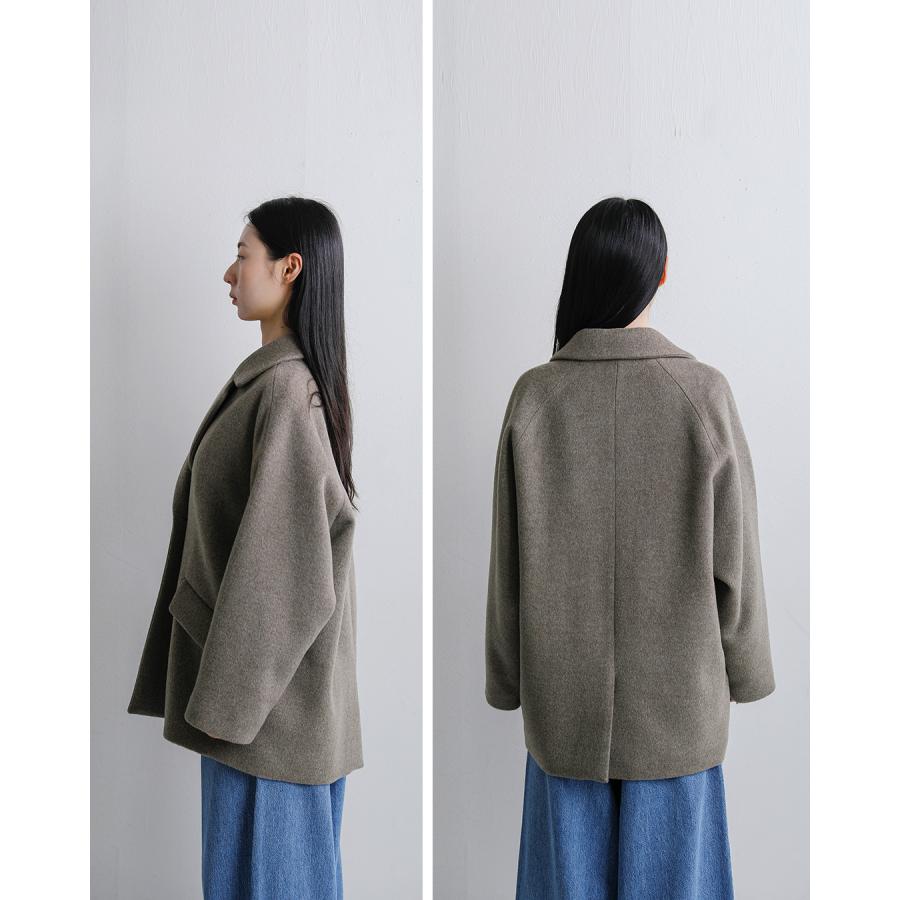 2025AW✨TICCA ウールジャケットコート　グレー　美品 TICCA（ティッカ） ウール ジャケット コート tbfa-203 レディース