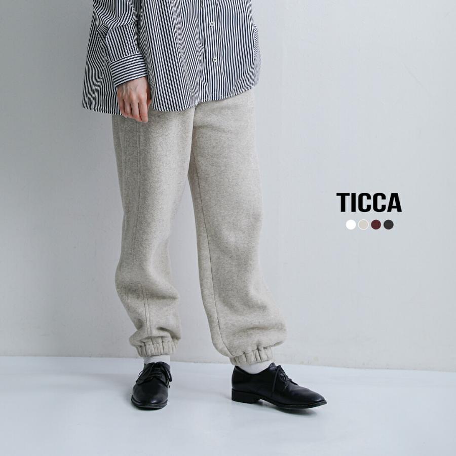 うりまま✻フォロー割・おまとめ割ありTICCA ティッカ コットン TICCA（ティッカ） ダウニー 裏毛 サイドライン パンツ tbfa-294
