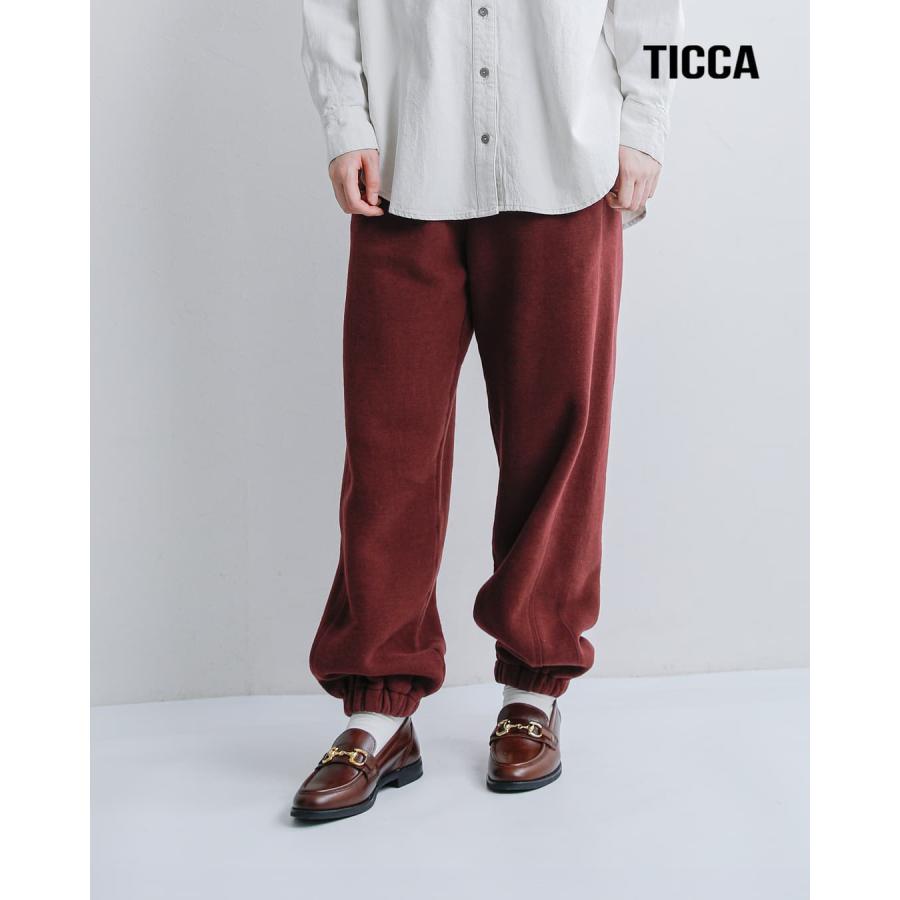 うりまま✻フォロー割・おまとめ割ありTICCA ティッカ コットン TICCA（ティッカ） ダウニー 裏毛 サイドライン パンツ tbfa-294