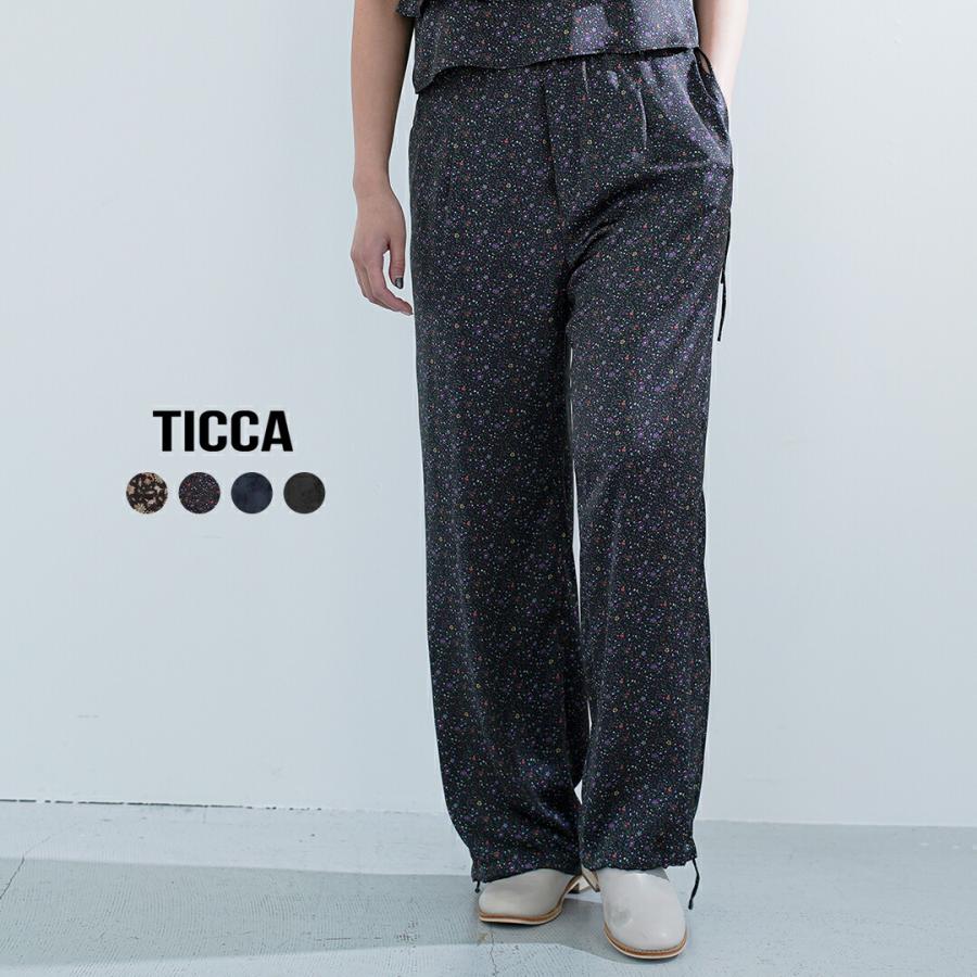 TICCA（ティッカ） リトルフラワー ペイズリー プリント キュプラ