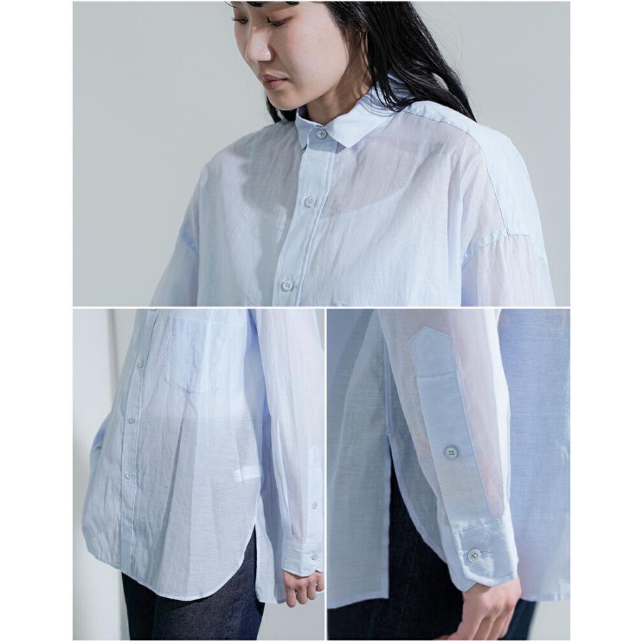 TICCA（ティッカ） コットンシルク スクエア ビッグシャツ uni tbfs