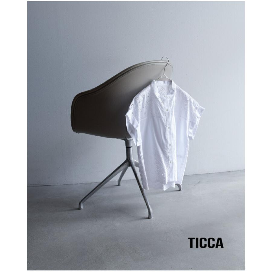 ティッカ TICCA  コットン レース フレンチ シャツ tbfs-121 レディース  春夏 2026ss新作の画像