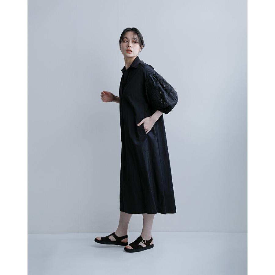 TICCA（ティッカ） コットン フラワー レース パフスリーブ ワンピース