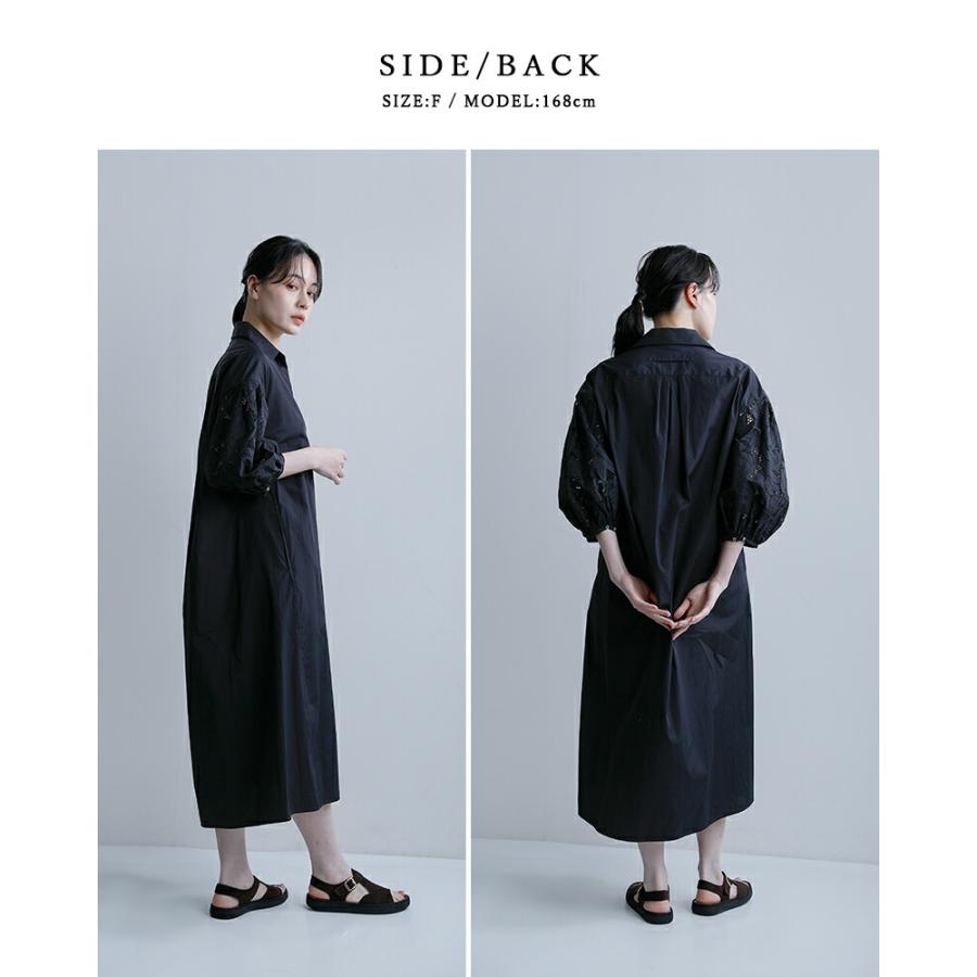TICCA（ティッカ） コットン フラワー レース パフスリーブ ワンピース