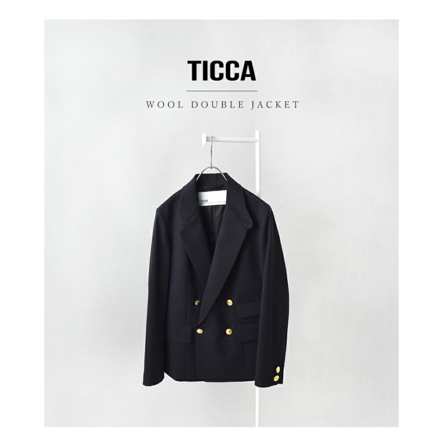 TICCA（ティッカ） ウール ダブル ジャケット tbfs-151 レディース