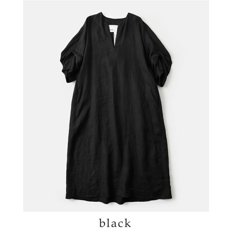 TICCA（ティッカ） リネン ツイストスリーブ ワンピース tbfs-405
