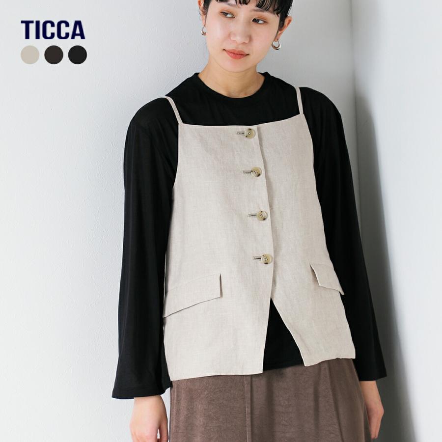 試着のみ　TICCA　タートルベスト TICCA - 試着のみ TICCA タートルベストの通販 by rin's shop