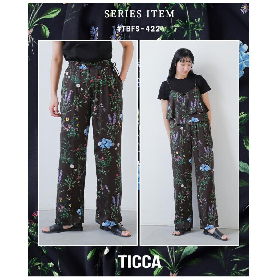 2WAYフラワープリントビスチェ/TBES-421 (NAVY) クーポン対象】TICCA ティッカ 2way フラワー プリント ビスチェ tbfs