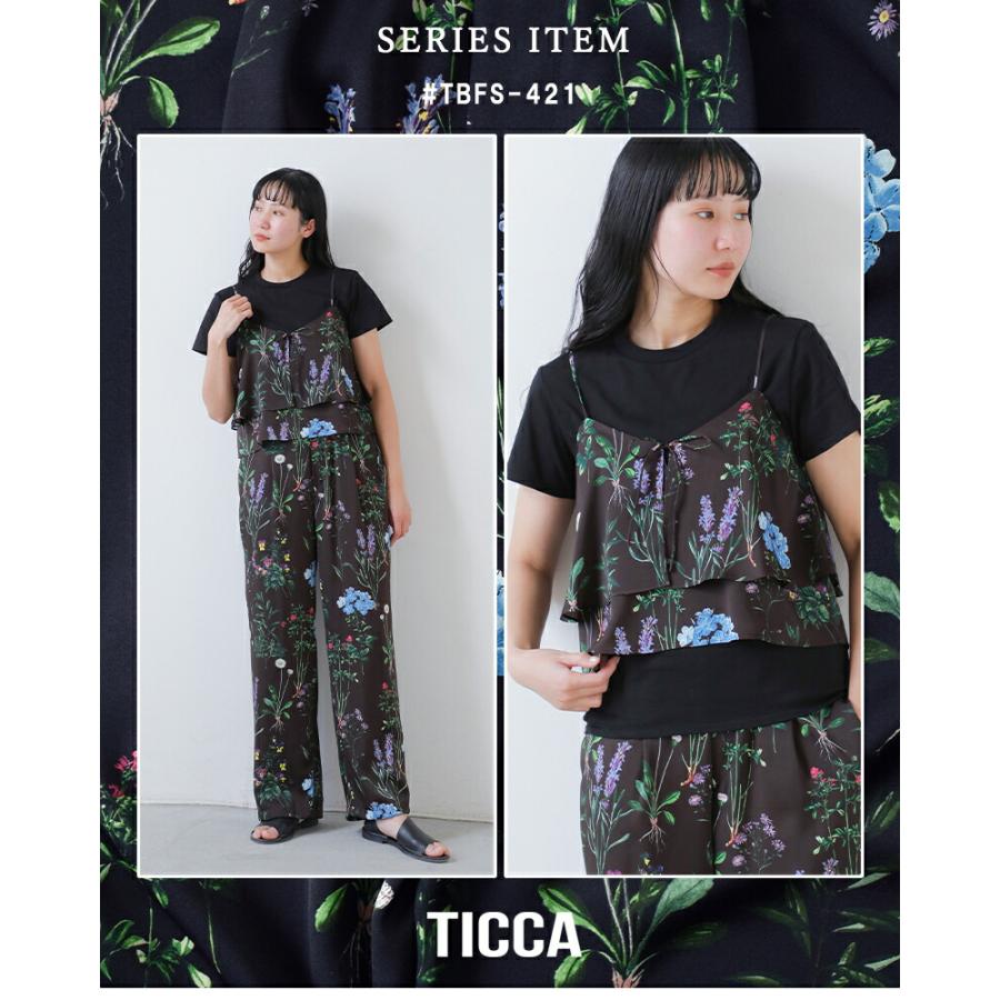 TICCA（ティッカ） フラワー プリント パンツ tbfs-422 レディース 春