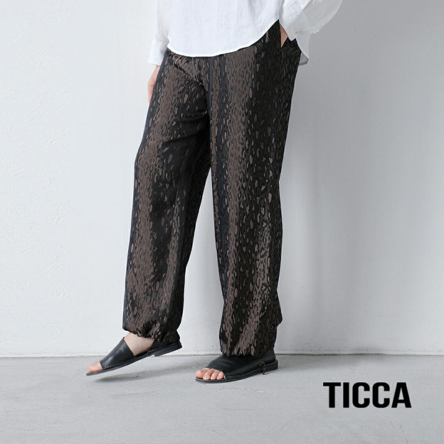 TICCA レオパード柄 ワイドパンツ TICCA / ティッカ レオパードジャガードパンツ（その他パンツ）｜Spick