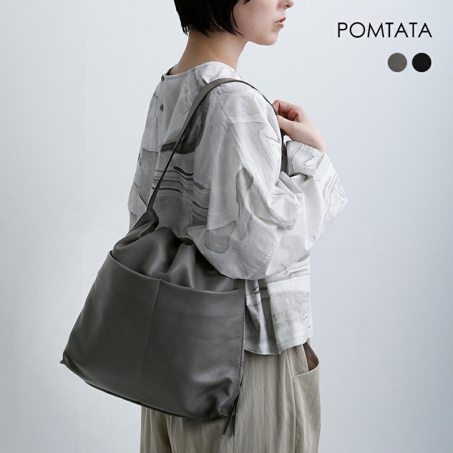 POMTATA（ポンタタ） カウレザー 巾着 変形トートバッグ TIO MA TOTE