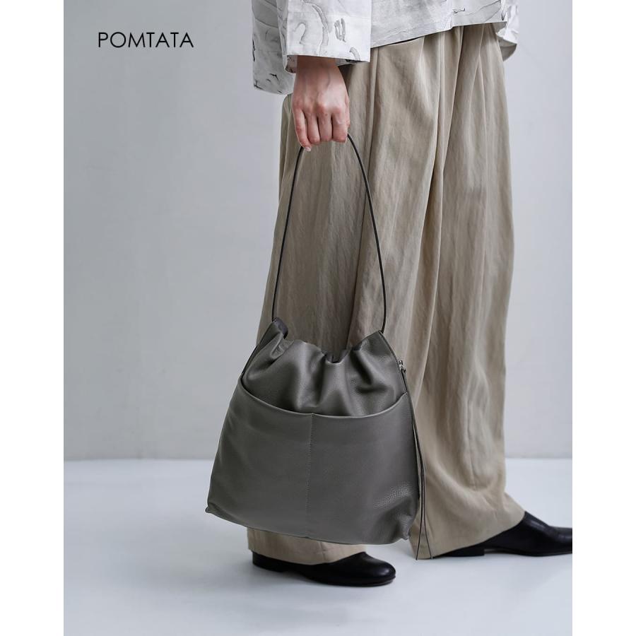 POMTATA（ポンタタ） カウレザー 巾着 変形トートバッグ TIO MA TOTE