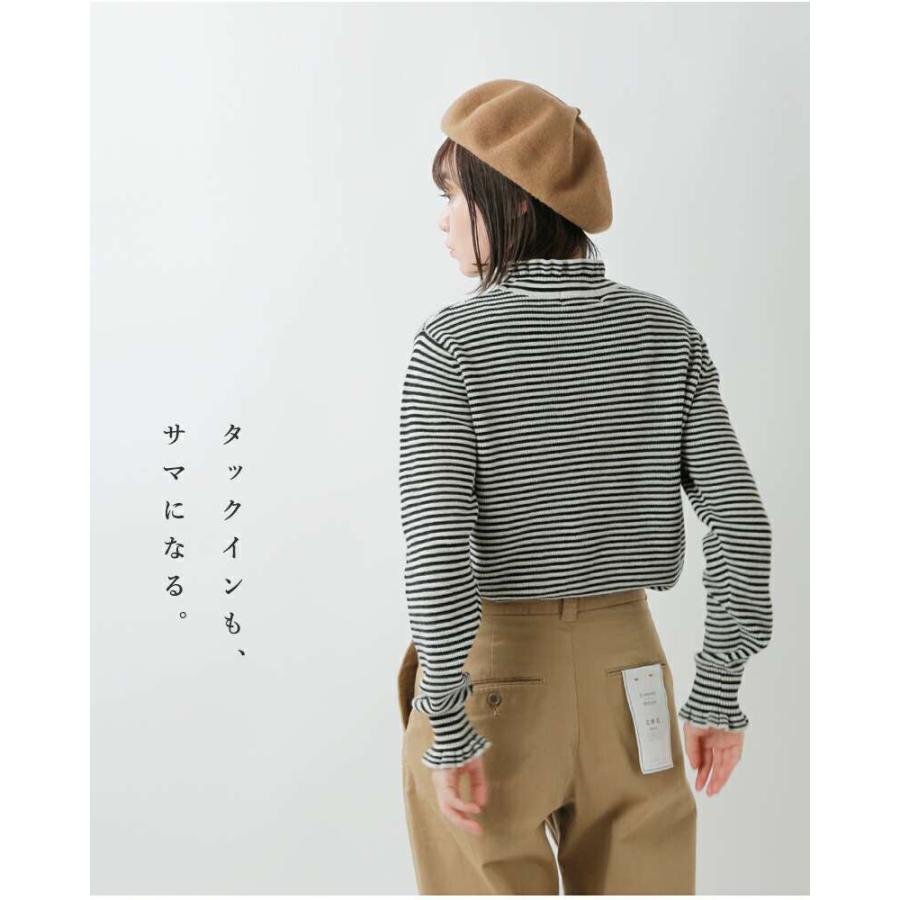 tumugu - tumugu ツムグaranciato別注 コット ランダムリブ ニット フリル tumugu ツムグaranciato別注 コットン ランダムリブ ニット