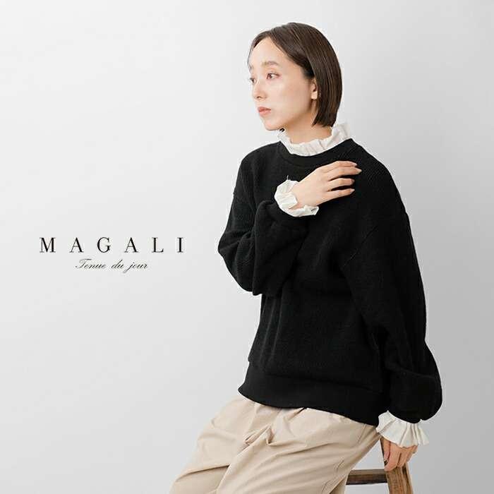 MAGALI（マガリ） クォーター ニット フリル プルオーバー tp15