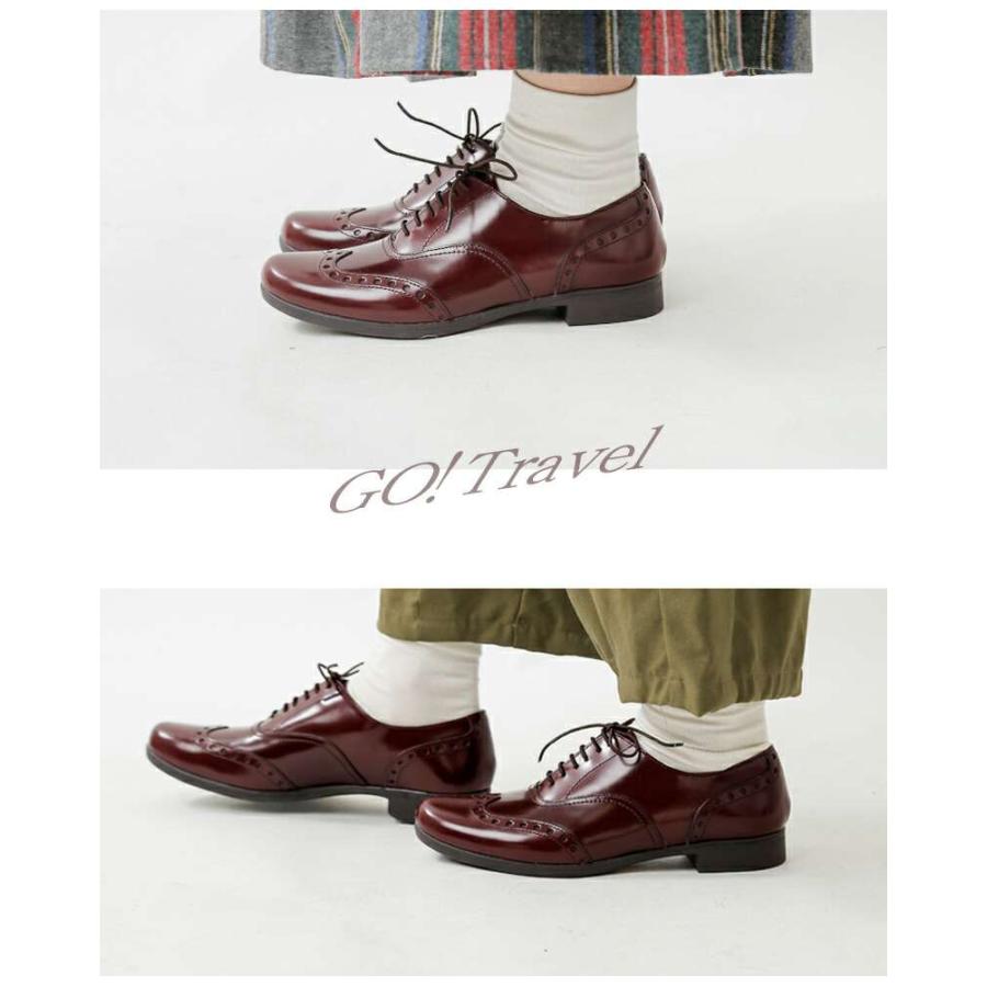 【トラベルシューズバイショセ】ウィングチップ レザー マニッシュ シューズ　38 chausser トラベルシューズバイショセ TRAVEL SHOES by ウィング