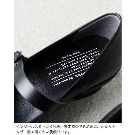 トラベルシューズバイショセ TRAVEL SHOES by chausser レザー ウエッジソール ワンストラップ シューズ tr-006 レディース_15