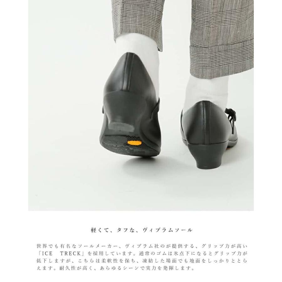 トラベルシューズバイショセ TRAVEL SHOES by chausser レザー ウエッジソール ワンストラップ シューズ tr-006 レディース_8